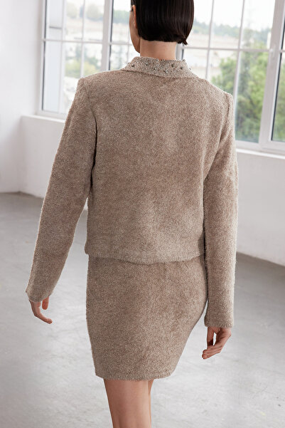 Trendyol Collection Limited Edition - Camel Soft Knitwear Set Twoaw25au00101