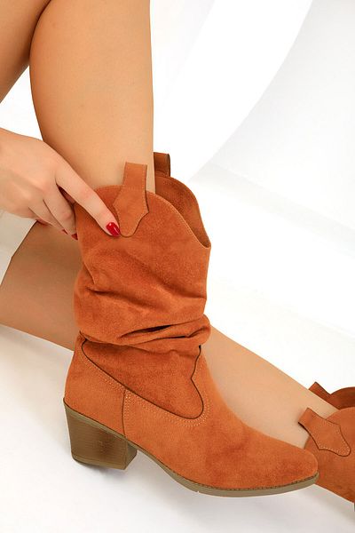 SOHO Braune Wildlederstiefel für Damen – Modell 19588 Bootie