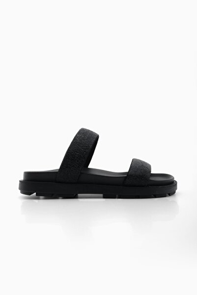 Marjin Dámské dvoupáskové Stoned denní pantofle Ayrep Black