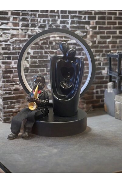 Serçeden Serçe'den Gece Lambası Led Işıklı Modern İki Sevgili Tütsülük Ters A...