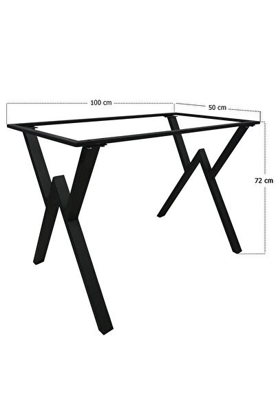 İREM Retro Metal Masa Ayak - X Ayak (50x100cm Çerçeve )