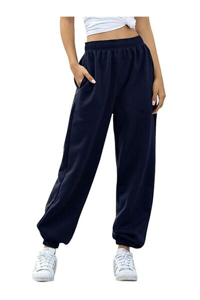 Mandlyz Γυναικεία φούτερ Navy Blue Loose