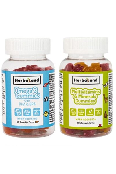 Herbaland Gummies Omega-3 Dha&epa Gummies Multivitamin Ve Mineral Çiğnenebilir Form