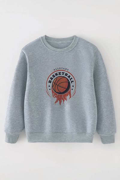 ŞAPKAKİDS Детски суитшърт със специален дизайн Allstars Basketball Oversize 12572