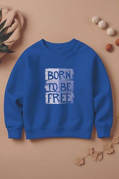ŞAPKAKİDS Design special Born To Be Free Hanorac supradimensionat pentru copii 11093