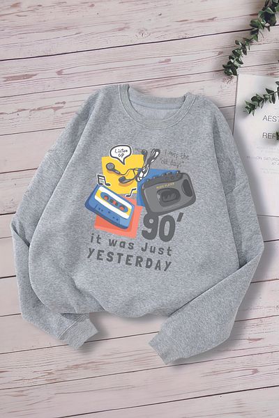 ŞAPKAKİDS Детски суитшърт Premium Oversize Premium - 13092