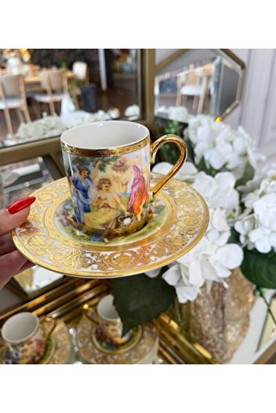 ROY KING Royking 6 lı Kahve Fincan Takımı MNG 25