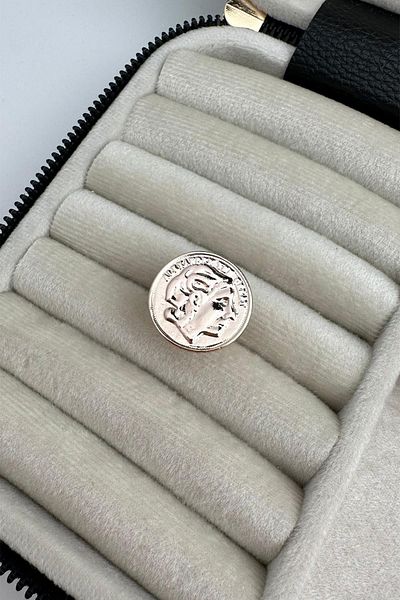 Modex Rose Color Medallion Ring