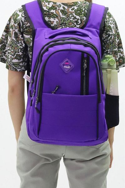 OBAY LİFE Lilac 5-Eye Orthopedic High School Middle School Backpack with Back Support Nbr5058