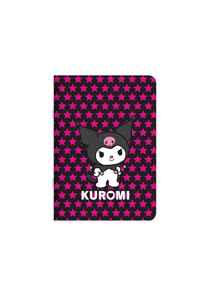 kuromi Σημειωματάριο 18,5*26 40 Yp με αυτοκόλλητο και σύρμα ραμμένο