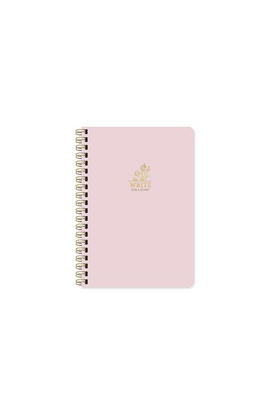 KESKİN COLOR Write For A Start A5 Lined Spiral Notebook Pink