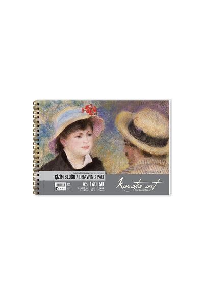 karatis art 160Gr A5 20 YpSpiral Drawing Block