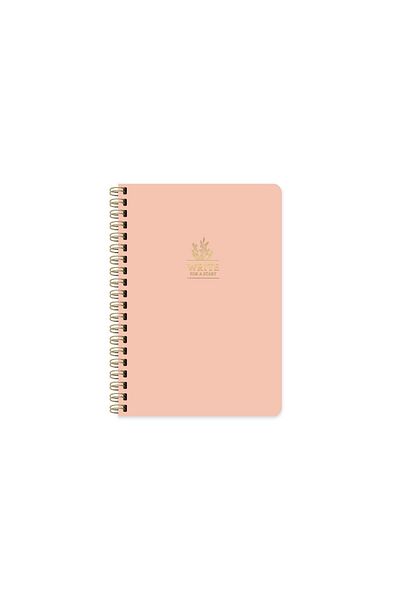 KESKİN COLOR Write For A Start A5 Lined Spiral Notebook Salmon