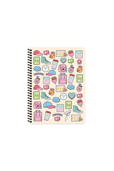 KESKİN COLOR 16.5x22.5 Lined Notebook Sweet Fun - Orange