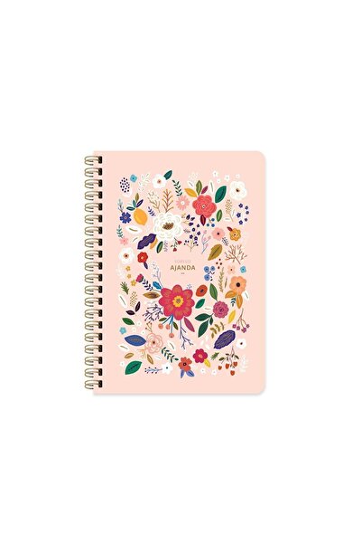 KESKİN COLOR A5 Tarihsiz Haftalık Ajanda Pembe Çiçek
