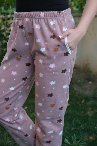 Akbeniz Γυναικείες πιτζάμες Welsoft Fleece - Μονό πάτο 210056