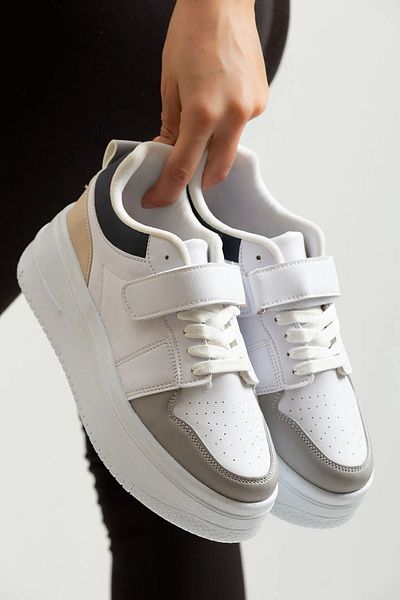 Zerenyus Pantofi sport de damă - Casual cu talpă înaltă și velcro