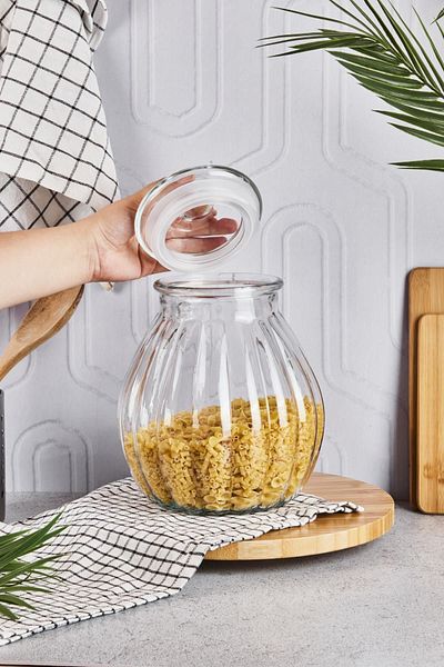 Perotti Home Primo 3.6 Lt Glass Food Jar