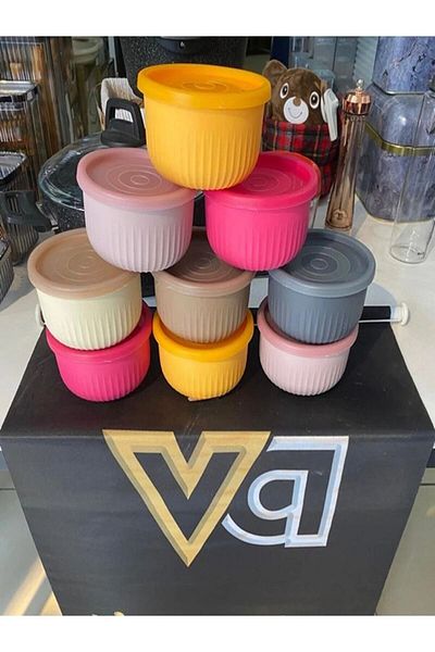 VİP AHMET Vacuum Storage Container 0.50 Lt Gray 6 Pieces Vp-390