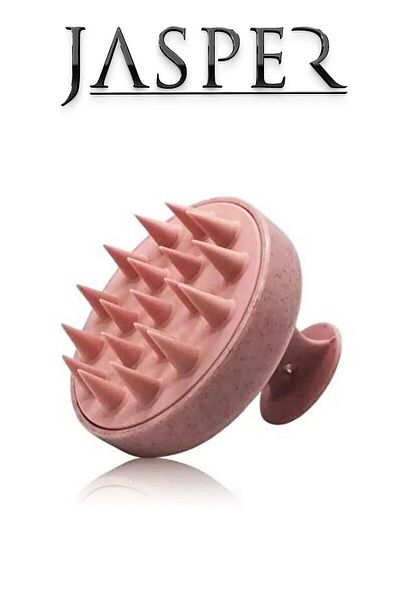 JASPER Silicone Hair Care Brush - Massage Skin, Dusty Rose Shower Brush