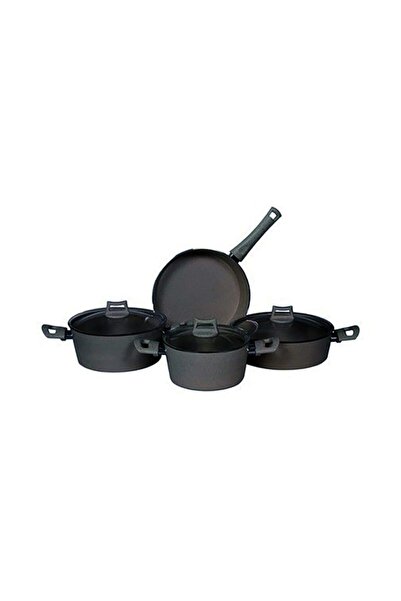 Mehtap Orkide 7 Parça Granit Tencere Set