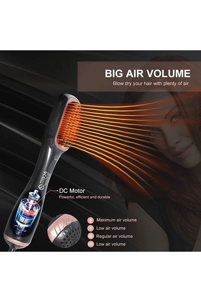 Ipone Electric Air Blow Hair Straightener Professional Blow Dryer with Comb