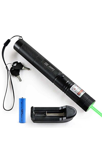 VOLEMİ Volemi V-009 Pro Series Yeşil Lazer Pointer Şarjlı Pilli 1000Mw Cep Boy Lazer
