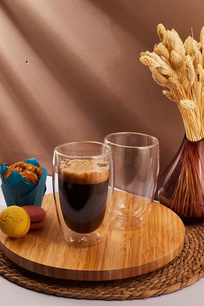 Perotti Double Wall 450ml Glass Cup