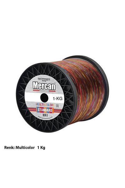 MERCAN MİSİNA Mercan Standard 1kg Linie de pescuit cu bobină multicoloră