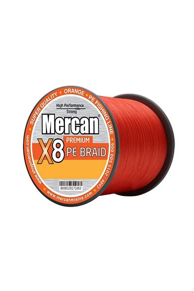 Mercan Platinum X8 Orange Pe Knit - 500m Line