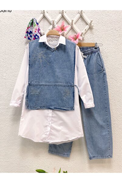 YEDİLALE Set de blugi triplu cu pulover