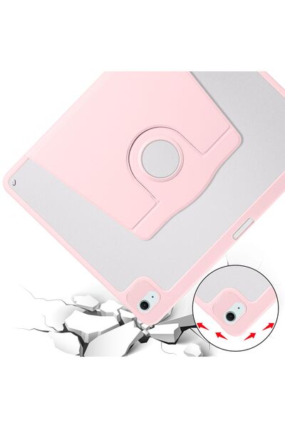 UnDePlus Apple Ipad Air 4/5. Nesil 10.9 Kılıf Termik Kalem Bölmeli Dönebilen Standlı Kılıf (10.nesil Değildir