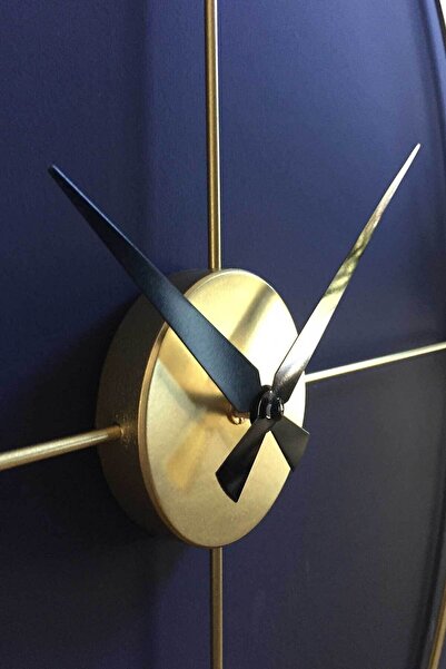 Artepera Arcadia Metal Sessiz Modern Duvar Saati - Altın Renk 48x48 Cm - Ev Ofis Dekorasyonları Aps075