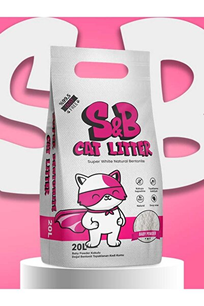 Friends S&B Super Bentonite 20 Litre Bebek Pudralı Topaklaşan Kedi Kumu