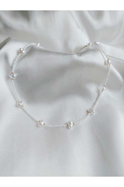 REN Sand Beaded Pearl Necklace