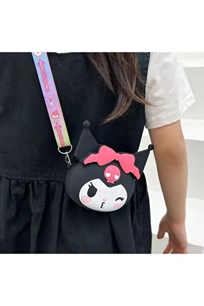 synshop Kawaii Sanrio Kuromi Hello Kitty Cinnamoroll My Melodi Melody Yan Omuz Askılı Çanta Cüzdan