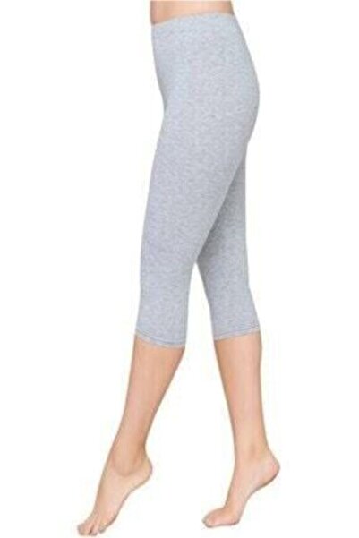 Momslab Visok struk Crne Elastan Obične Sa deznom Kapri Leggings