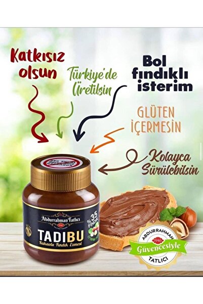 Nutella Abdurrahman Tatlıcı Tadıbu 330 Gr X 2 Adet + 750 Gr