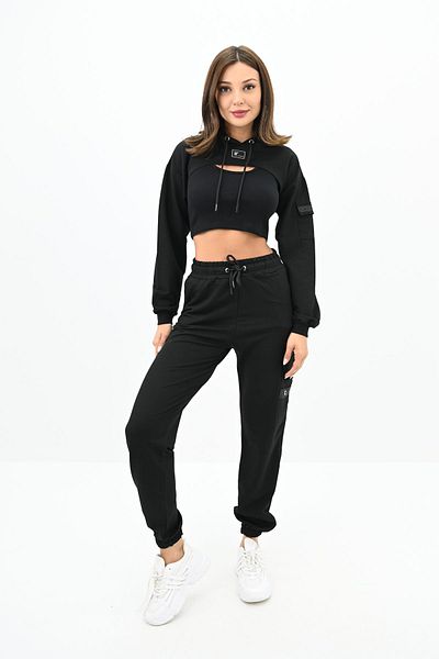 Koza Butik Γυναικεία φόρμα 3 τεμαχίων Crop 3249-22
