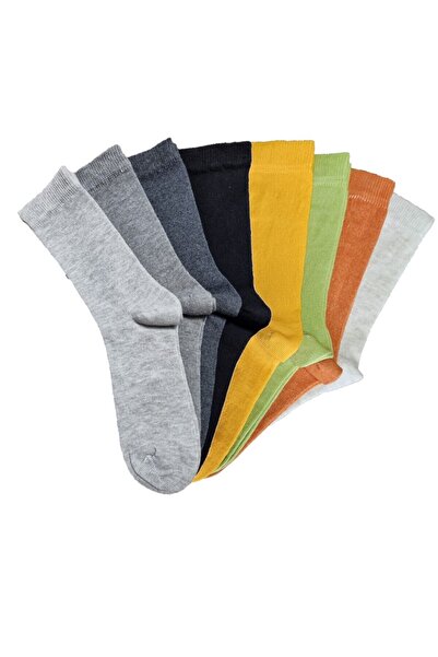 vtex socks Комплект от 8 чифта безшевни детски чорапи High Cotton - двуцветни