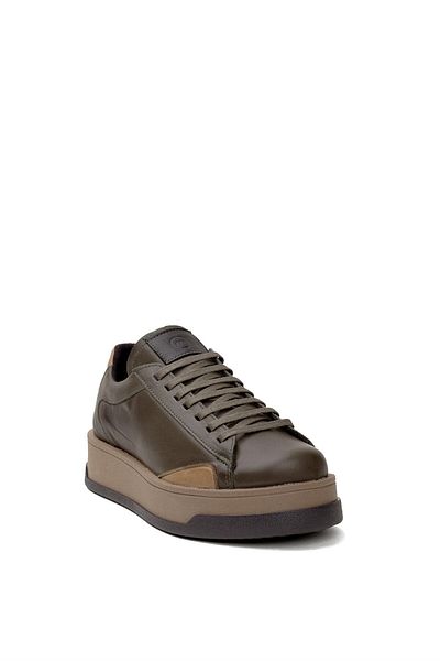 Mammamia D24KA-3365 Pantofi de damă din piele naturală - casual kaki