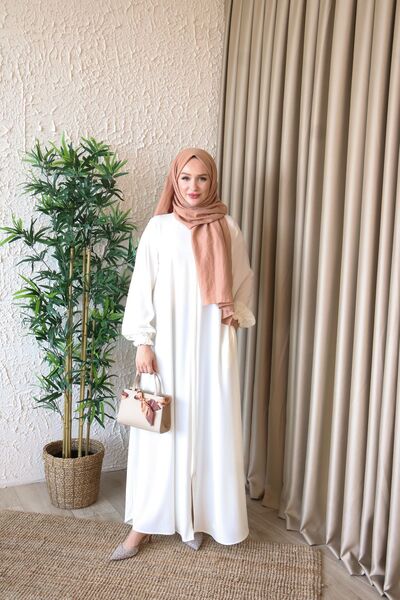 Butik MEDİNE İPEĞİ MEVLANA KESİM FERACE BOY 145 CM