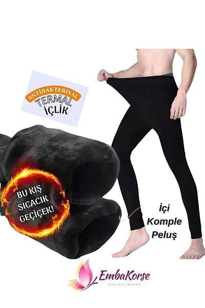 EMBA KORSE Ανδρικό κολάν Winter Thermal - με βελούδινο εσωτερικό και φλις