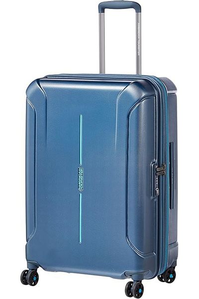 American Tourister كابينة TECHNUM HARD SPINNER مقاس 55 سم باللون الأزرق TSA