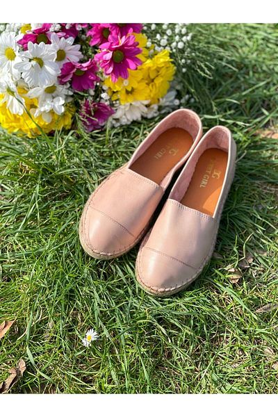 sovrana Prášek na model Espadrille z pravé kůže