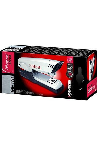 Maped Advanced Metal Half Strip Stapler 24/6 White3154143545137
