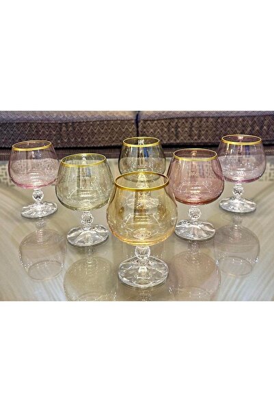 Bohemia Kristal Sterna Renkli Kahve Yanı Su Bardağı