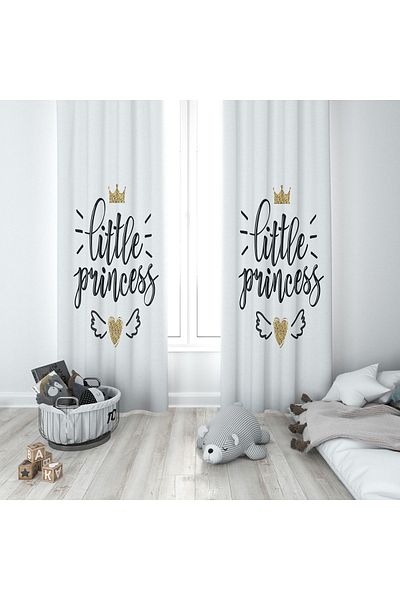 Lolla Evmila Children's Room Patterned Background Curtain