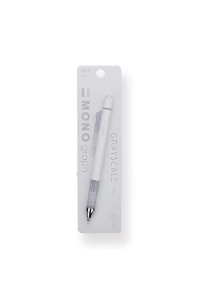 Tombow Mono Graph Grayscale Color 0.5mm Mechanical Pencil - White / 146b