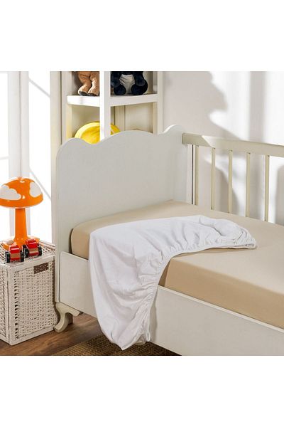 Mak store 2-Piece Elastic Baby Bedsheet - 100% Cotton, 70X140